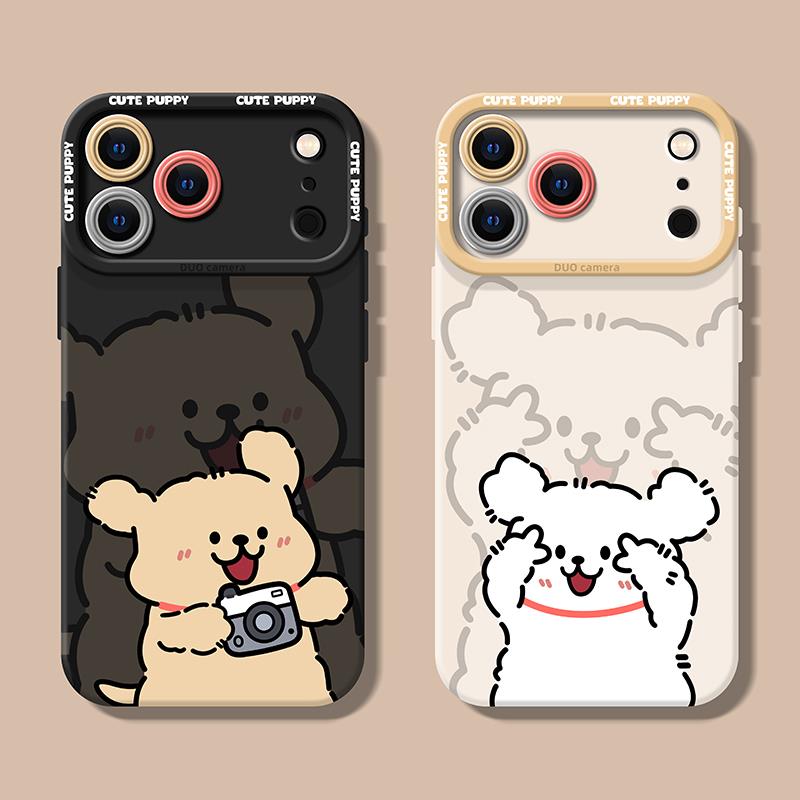 适用苹果17promax手机壳16pro新款15全包12巨好看max防摔ip系列14外壳plus小狗11情侣pm超火iphone17保护套13