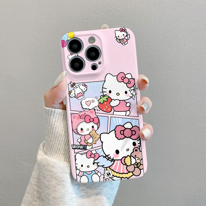 可爱的Kt猫女性iPhone16手机壳苹果16Promax软硅胶菲林13全包15plus高级感小众14女2025网红爆款12pm新款外壳
