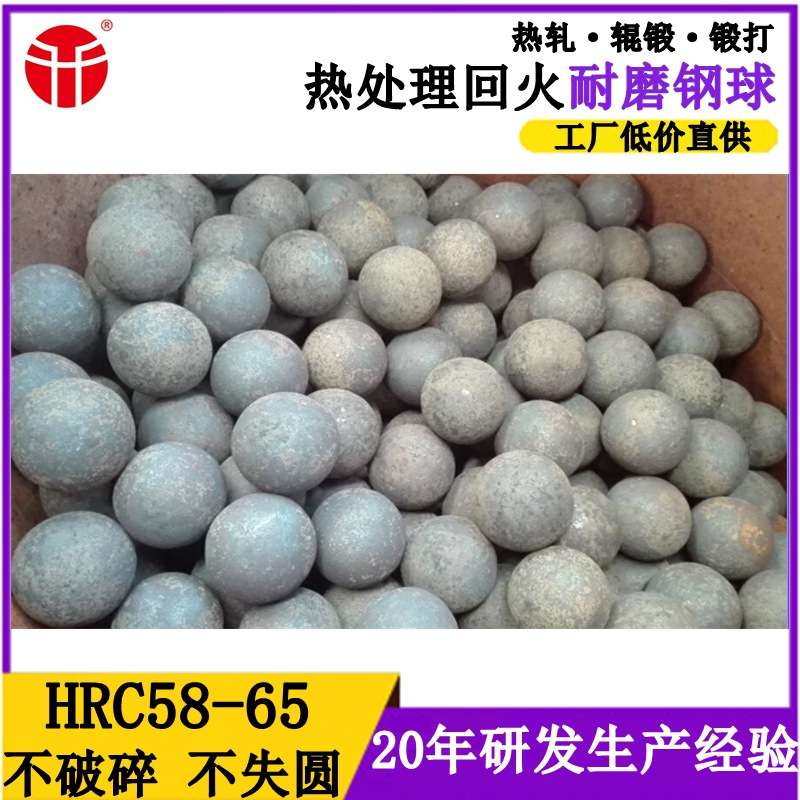 铁矿专用锻打耐磨钢球 高硬度研磨球 热轧实心铁球