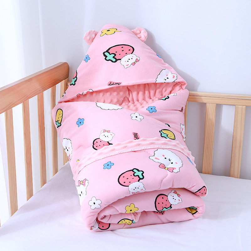 木植新生婴儿夹棉抱被初生儿纯棉包被襁褓产房抱单秋冬加厚豆豆绒,婴童用品,婴童抱被/抱毯,淘宝优惠券,粉丝福利购,淘宝优惠卷