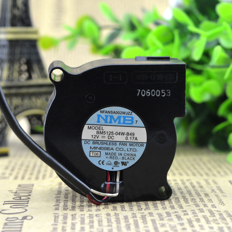 NMB BM5125-04W-B49 12V 5CM 5025 静音鼓风机离心多用风扇