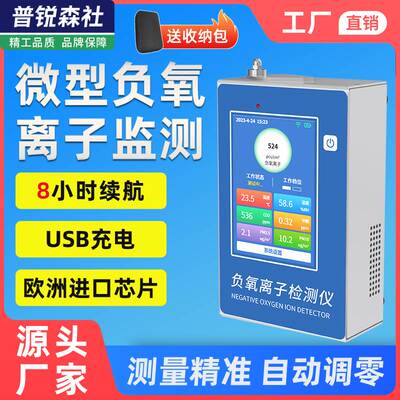 微型负氧离子检测仪高精度空气质量便携式景区户外空气浓度测试仪