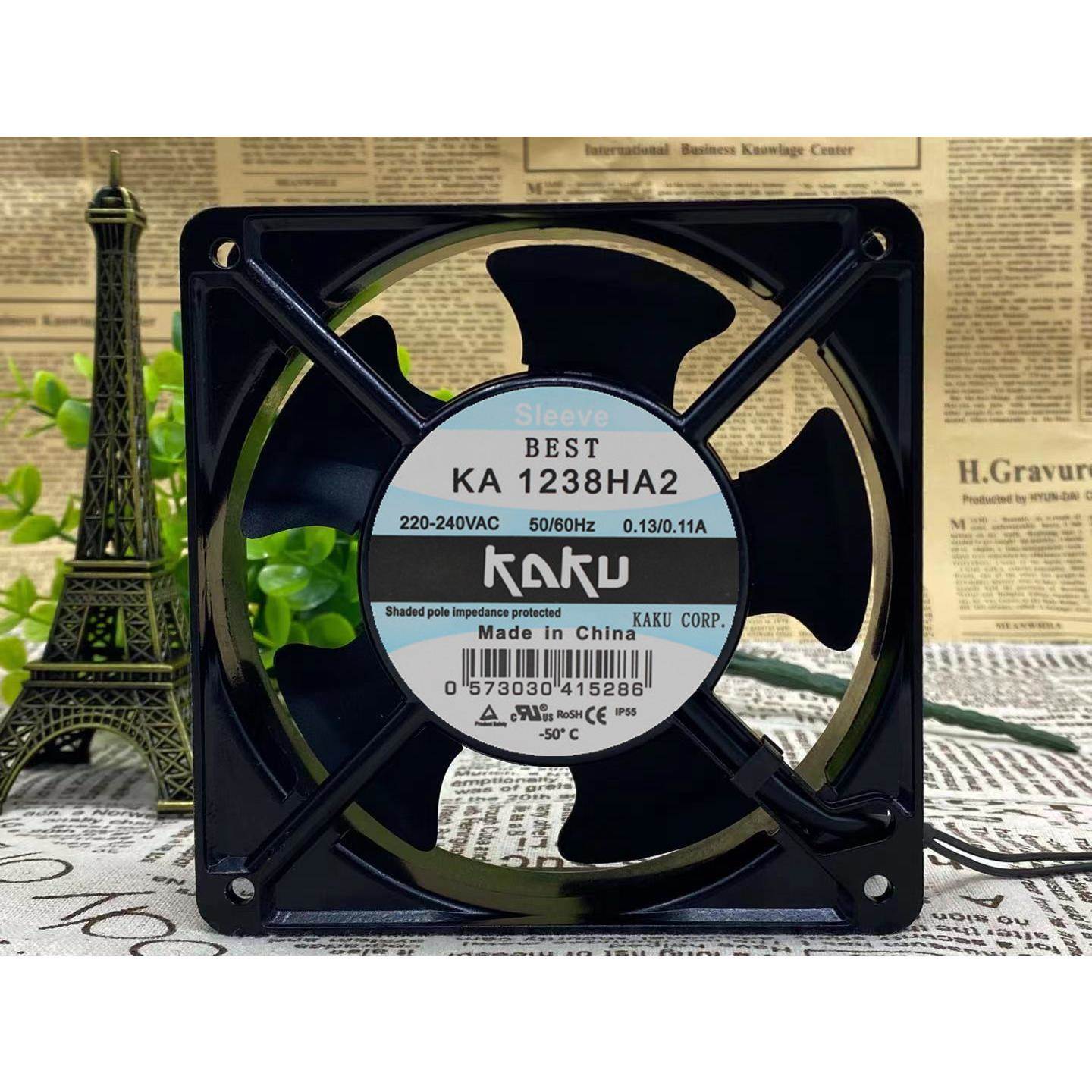 原装正品KAKU卡固 KA1238HA2 12038 220V 耐高温风扇 轴流风机
