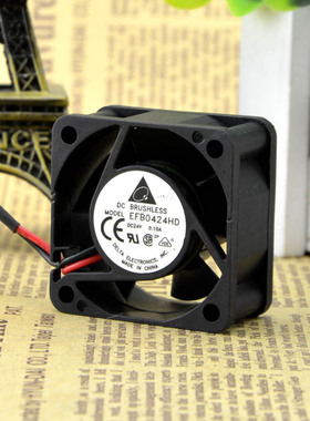 台达EFB0424HD 4020 24V 0.1A 4厘米/4CM 双滚珠变频器风扇