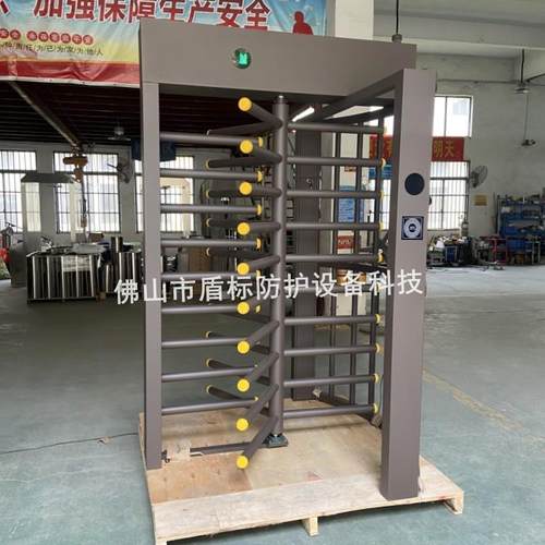 高铁人员进出双向刷卡栅栏旋转门 防尾随智能旋转闸 不锈钢全高闸