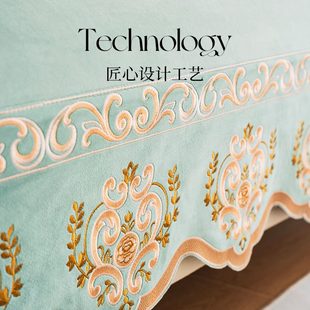 2023风套罩专用 四季 通用欧式 沙发垫皮沙发新款 感高级轻奢高端美式