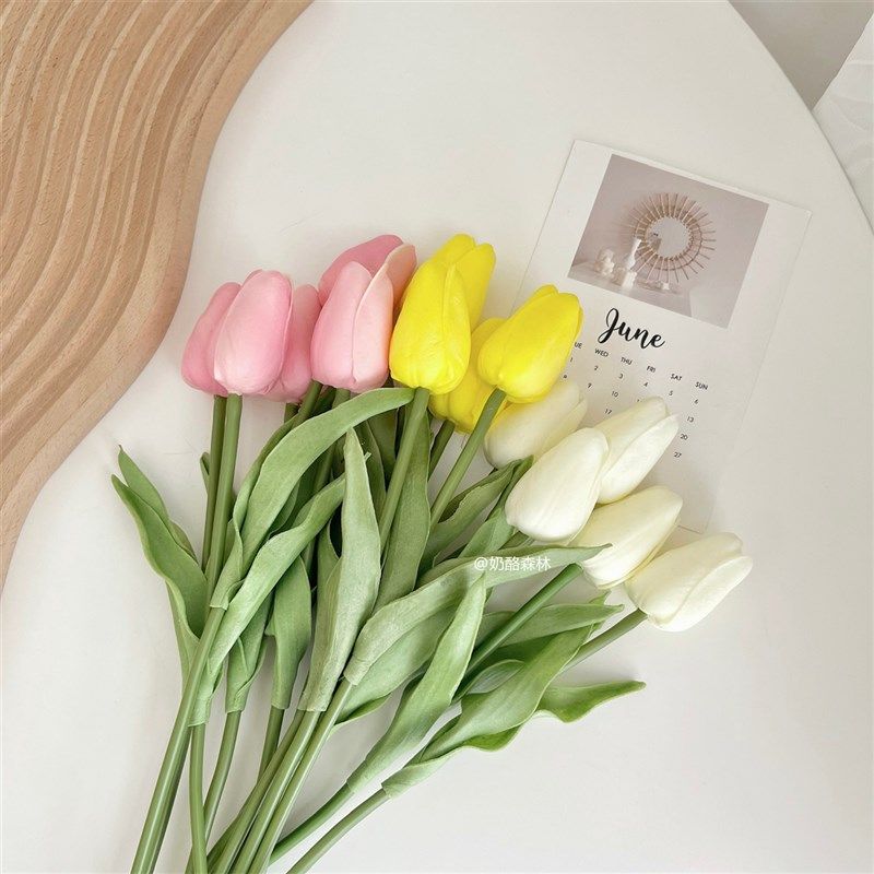 ins风郁金香仿真花假花 花瓶插花野餐手捧花拍照道具卧室客厅装饰,电动车/配件/交通工具,电动车锁,淘宝优惠券,粉丝福利购,淘宝优惠卷