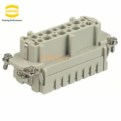 HARTING哈丁  Han 16 E-F-C 16针冷压插头09330162702重载连接器