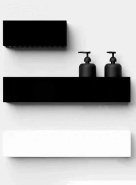 丹麦Ni生chba卫间浴室42438厕置物转角淋浴房壁挂黑白所沐浴露收