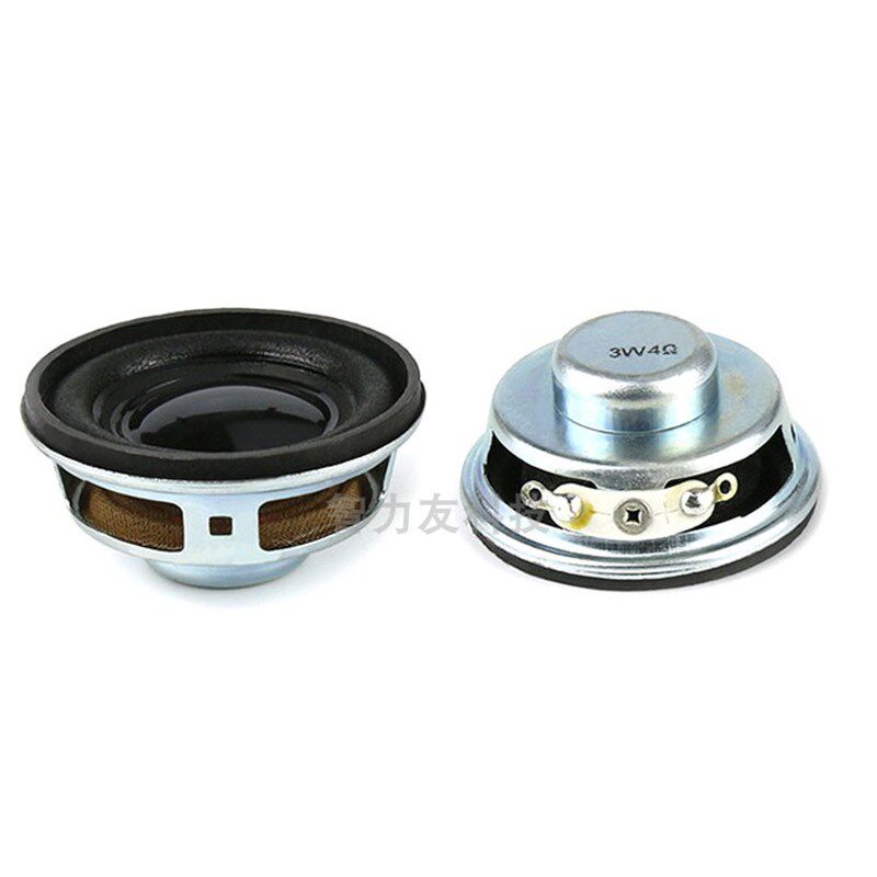 4R3W小音响喇叭扬声器4欧3瓦玩具音箱迷你功放圆形小喇叭 直径4CM