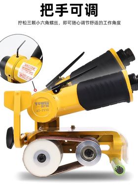 台湾39360砂带机气动抛光机气动打磨机砂光机不锈钢拉丝机60X260