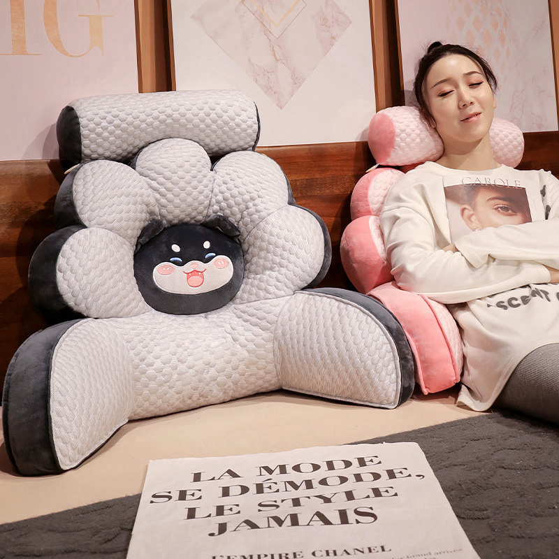 冰豆豆床头靠垫软包护腰靠枕大靠背抱枕床上枕头床靠宿舍半躺看书