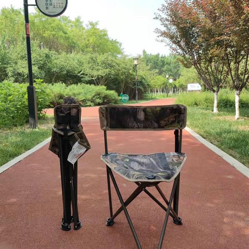 MAC户外折叠钓鱼椅凳露营装备沙滩休闲乘凉大三角大承重轻便车载