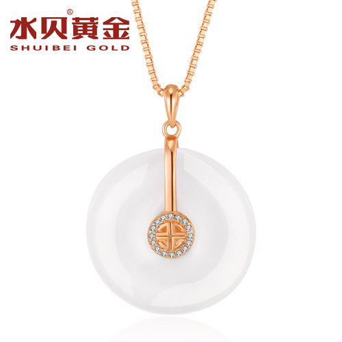 水贝饰品官方S925银平安扣吊坠女