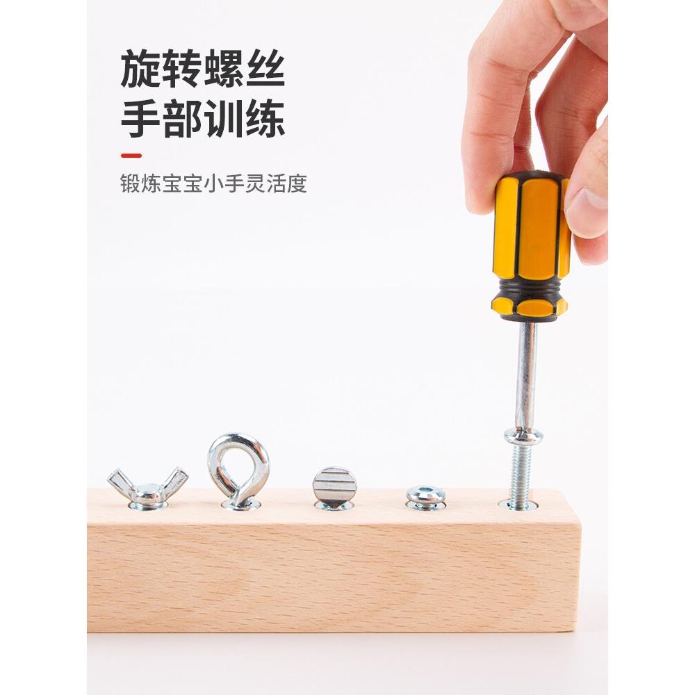 宝宝拧螺丝玩具儿童日常工具认知幼儿园小中班低结构益智区域材料