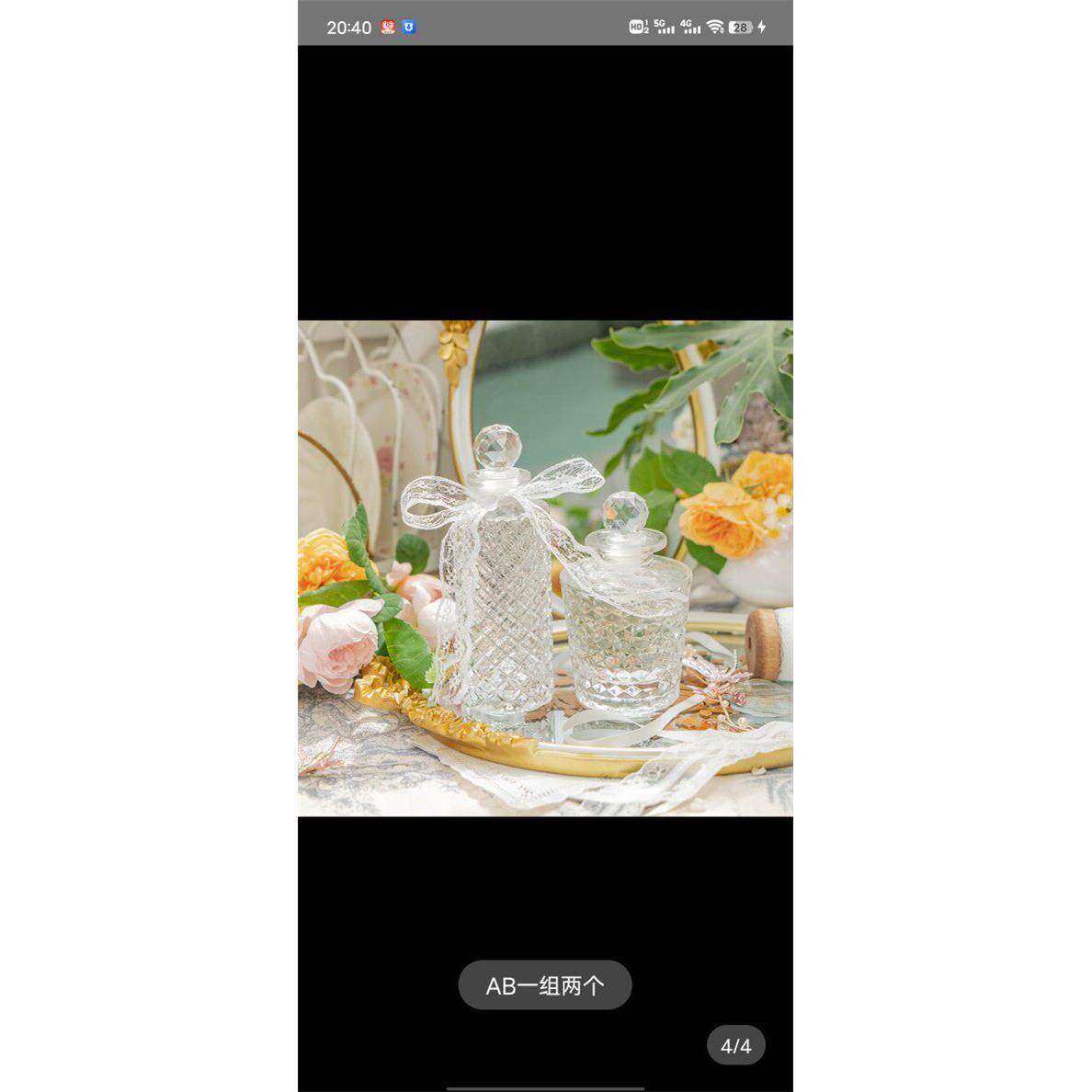 复古森林法式轻奢复古浮雕玻璃香水瓶香薰瓶储物装饰摆件拍照道具