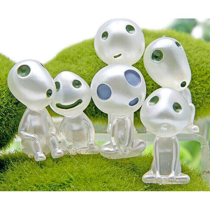 幽灵公主夜光树精灵手办DIY微景观水陆缸苔藓摆件公仔玩偶