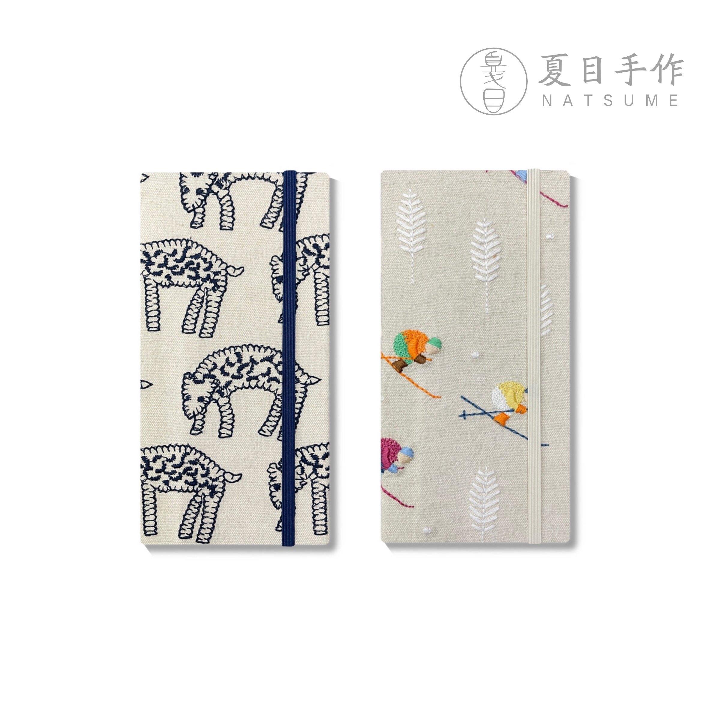 234/235《刺绣滑雪小人与绵羊》week手工旅行水彩手账速写本300g