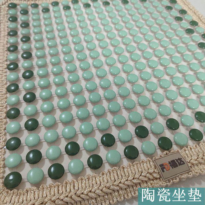 汽车夏天陶瓷坐垫豆豆珠子车垫办公室真皮椅垫冰玉珠凉感防滑凉席