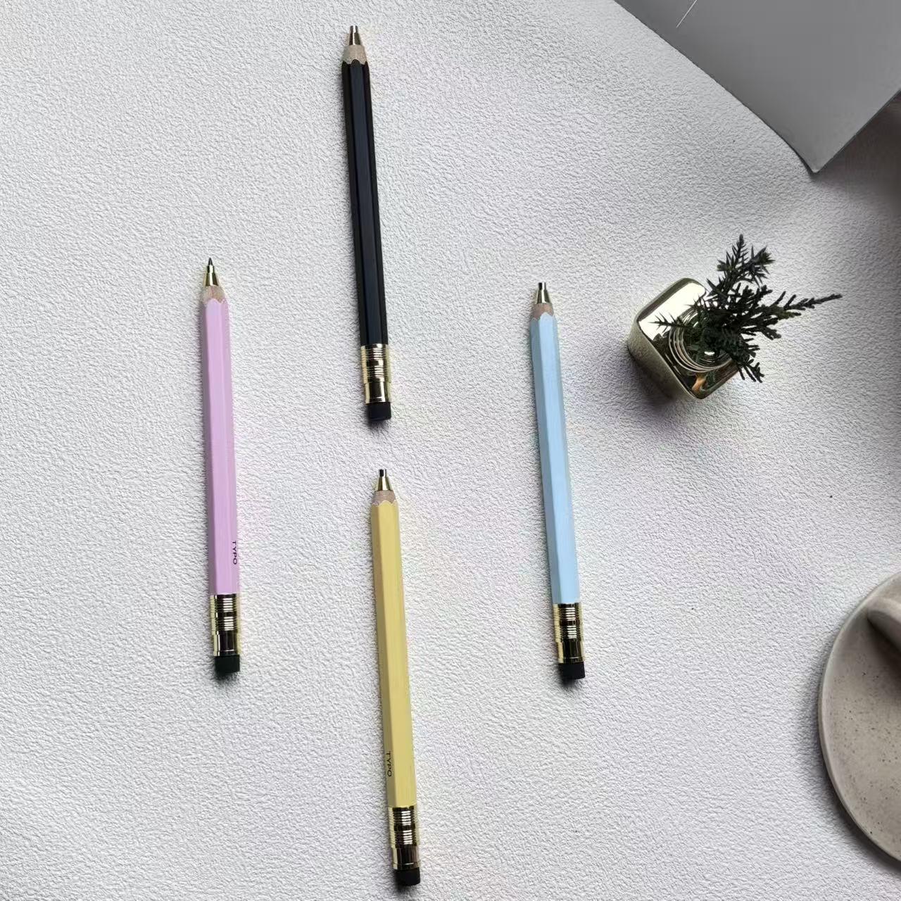 简约高级自动铅笔2.0粗头按动笔芯免削可换芯铅笔学生文具用品