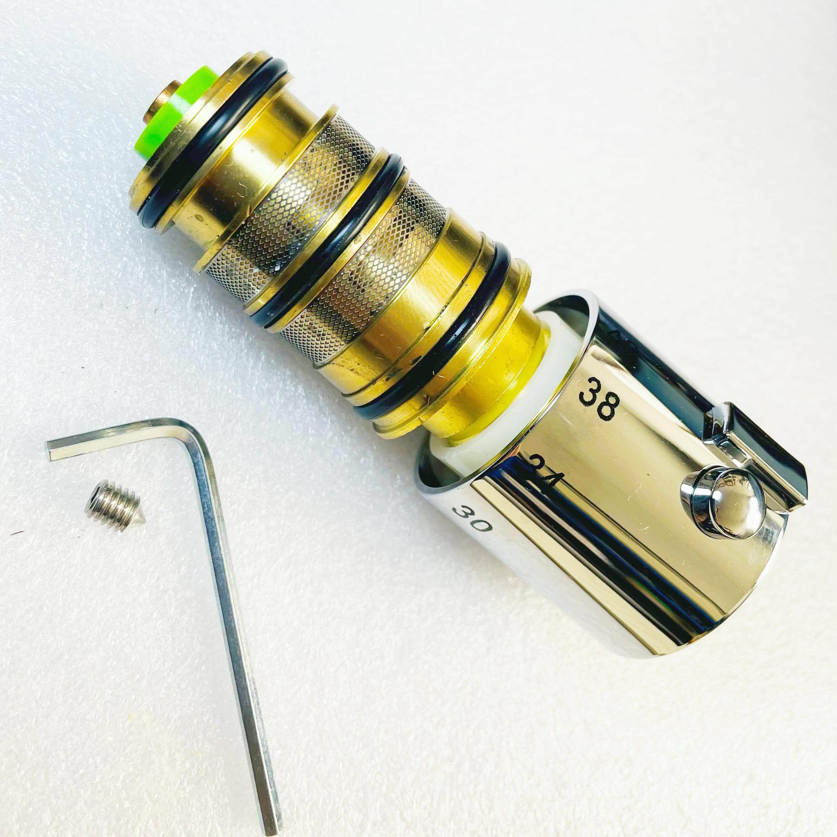 全铜恒温阀芯温控阀芯混水阀恒温龙头配件顶丝款SMA记忆弹簧芯
