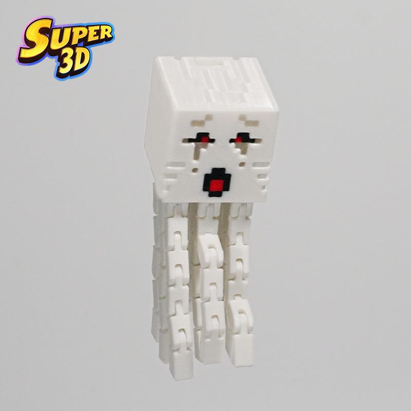 MC我的世界恶魂3D打印多关节可动人偶手办模型玩具礼物可动玩具