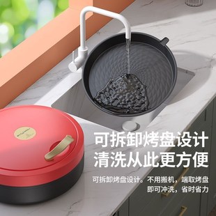 可拆洗家用加深大号电饼铛双面加热不粘锅烙饼锅大饼锅悬浮薄饼机
