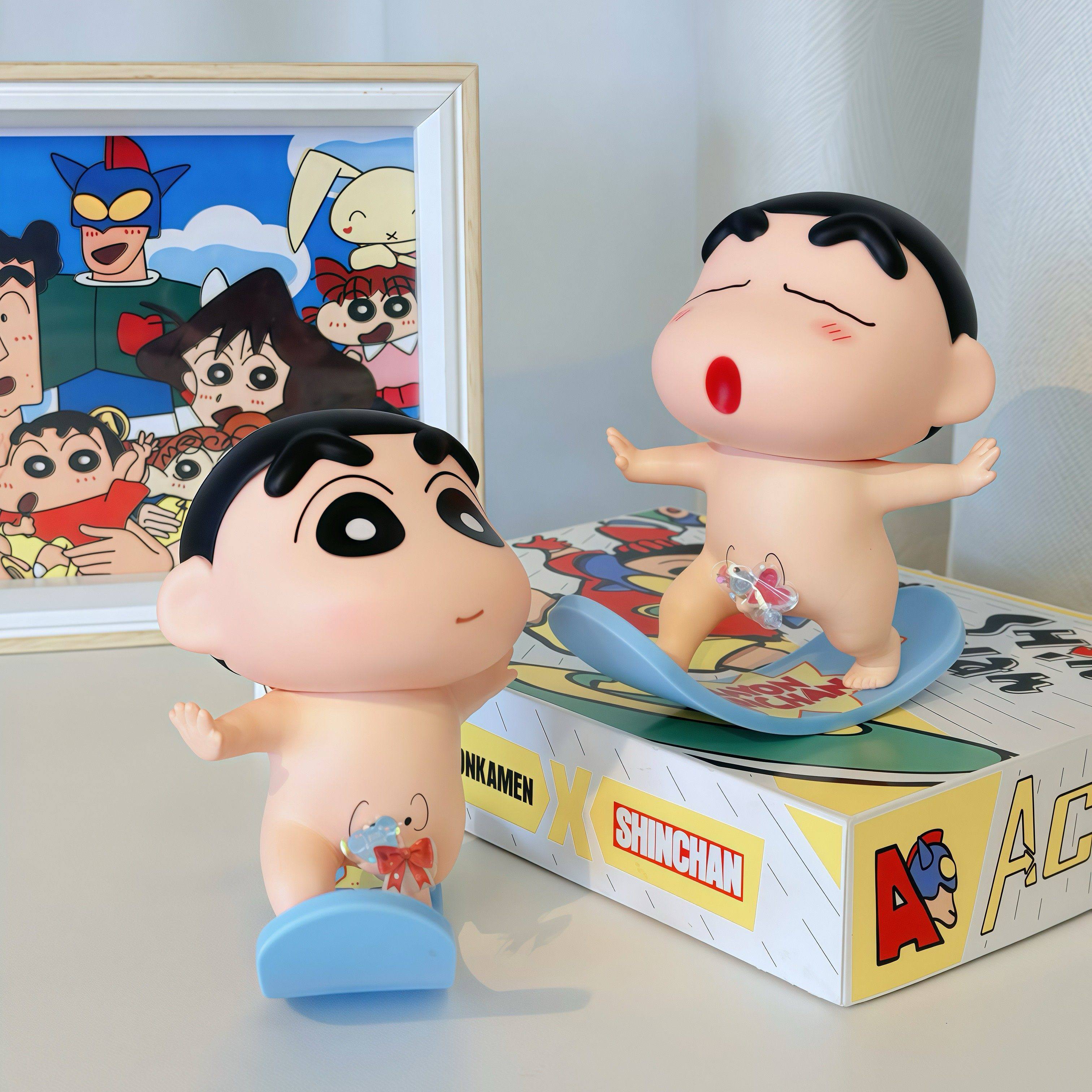 裸奔滑板蜡笔小新手办搞怪可爱家居车载创意摆件玩具潮玩公仔,模玩/动漫/周边/娃圈三坑/桌游,艺术家手办/潮玩雕像,淘宝优惠券,粉丝福利购,淘宝优惠卷