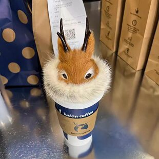 【鄂伦春族狍角帽】摆件工艺娃衣帽子拍照道具礼物真皮羊毛车摆件