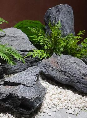 pu石头中式绿植景观造景园林泡沫假山石头悬挂雕塑道具摆件