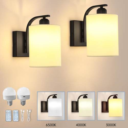 爆款免布线充电壁灯床头灯简约现代卧室灯创意北欧客厅阅读