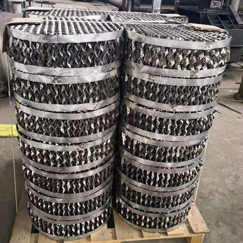 304不锈钢网孔板波纹填料 丝网规整填料塔内传质过滤分离填料