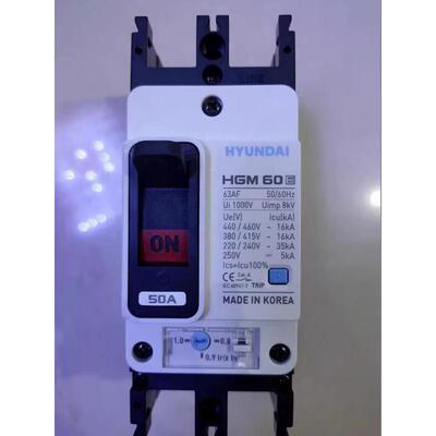 韩现代塑壳断路器HGM1S25E PT4BZR450F间歇时国间接通和分断