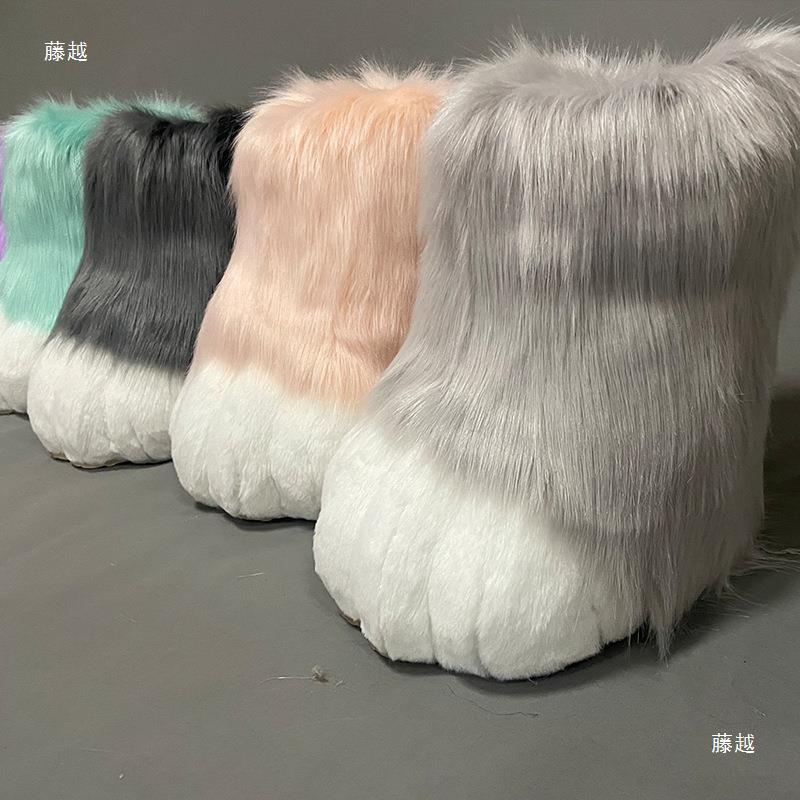 兽BMH漫装爪鞋子彩色fursuit爪脚爪福瑞furry鞋cos外室脚展成品