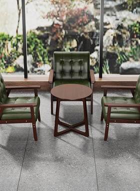 ?复古吧清吧21578奶酒茶店咖啡厅洽桌椅厅组合餐卡座沙发谈酒馆商