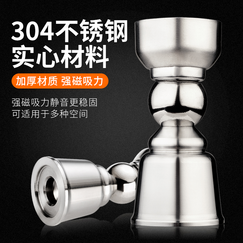 地吸304不锈钢门吸 厕所防撞门挡卫生间门碰 强磁吸门器门顶墙吸