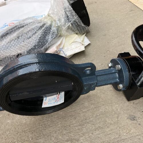 铸铁中线手柄对夹蝶阀蝶阀D37A1X5-10/16ZB1涡轮蝶阀D371X-16C