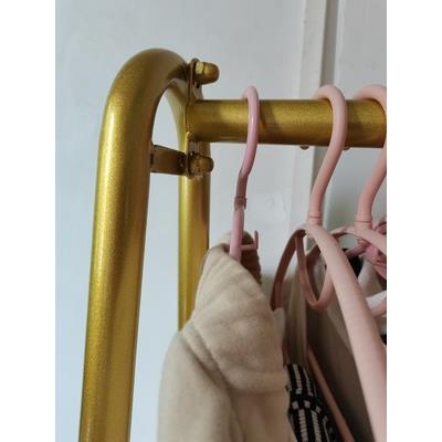 服装店地货架女装童装金色晾衣服特挂卖专用艺铁衣架ERX落式婚纱