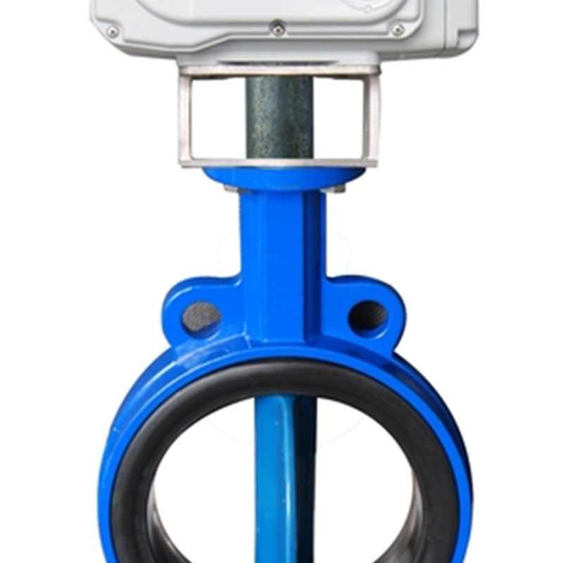 D971X-16 电动蝶阀 电动对夹蝶阀 软密封电动蝶阀 DN50 DN65 DN80