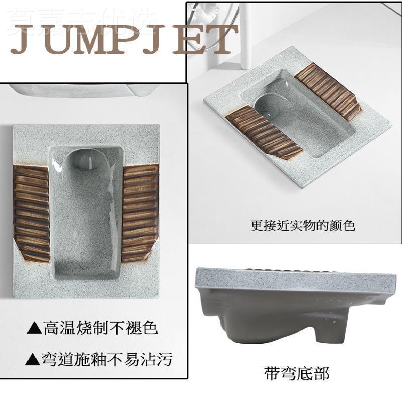 J彩Ub陶复古家用酒色店公共厕所JYE蹲瓷便器水箱耐磨耐脏蹲坑大便