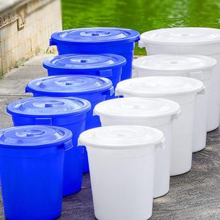 塑料桶厚水桶级家用储水桶大白桶大品号特加大容量圆形BHN食发酵