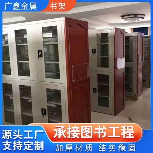 图书馆架钢制书书 BJN阅览档案架铁皮图柜 厂家室定制家用多层书