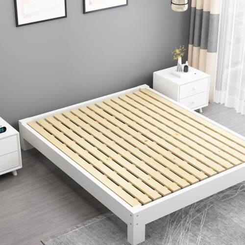 榉木原木型床代简约卧室双人现床EEH实木无床头榻榻米小户床1.5m1