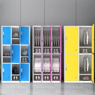 彩色更衣柜员工储物柜宿舍铁皮包厂家直供柜健身感锁存柜浴应室换