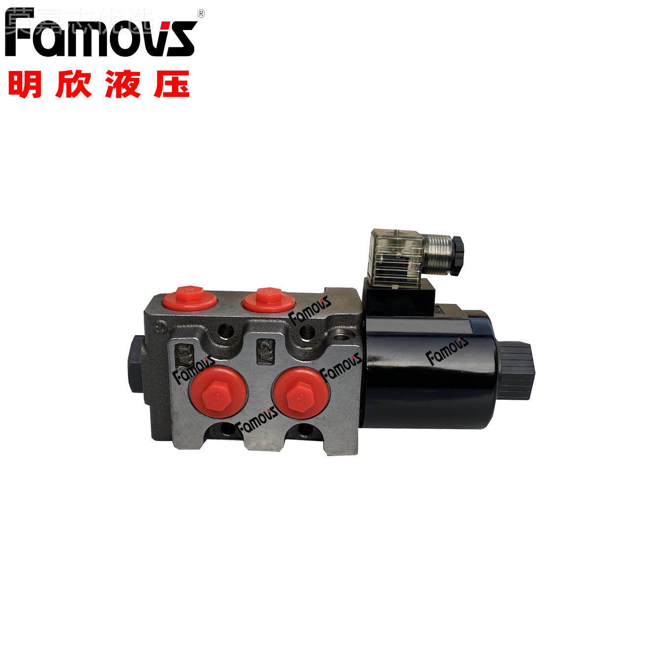 PV-1台H比湾明欣Faovs比例把手m 例多路换向阀具有电控与手HPD控