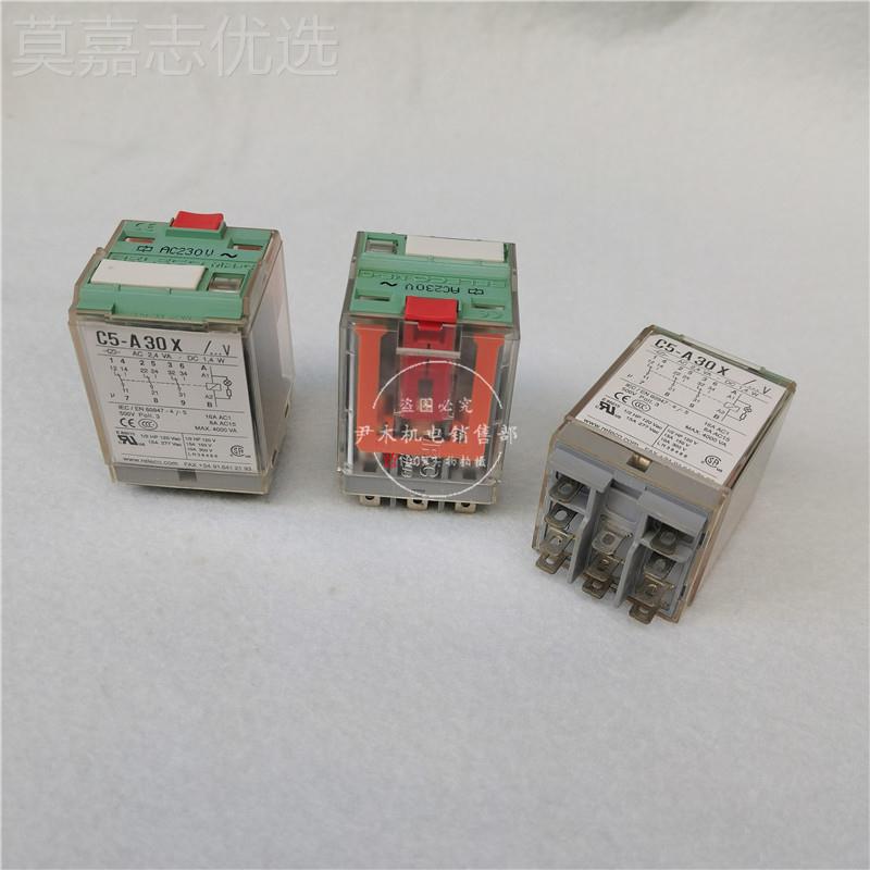 R ELECCO527西班牙 5-3A30X中间继电器C5-A0X带底座 宜科继电器