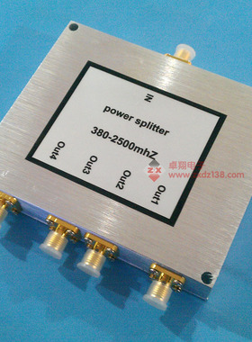 SMA功分器四分功率合路器射频一分四功分器频率380-2500MHz优质版