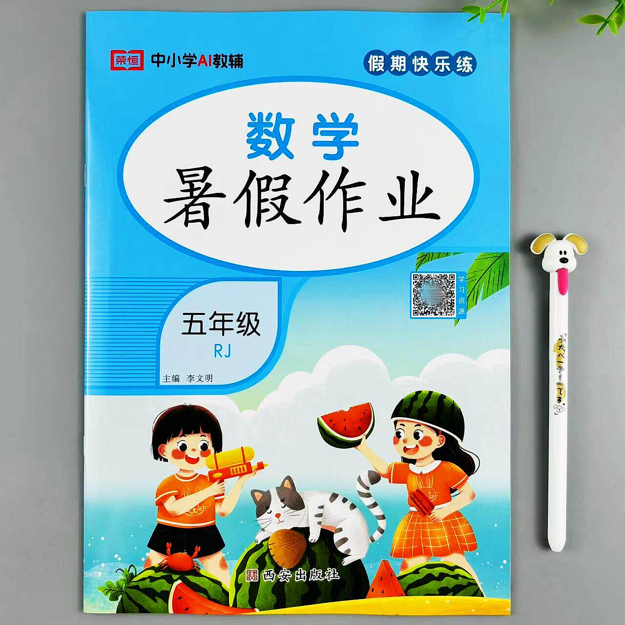 五年级下册数学暑假作业人教版