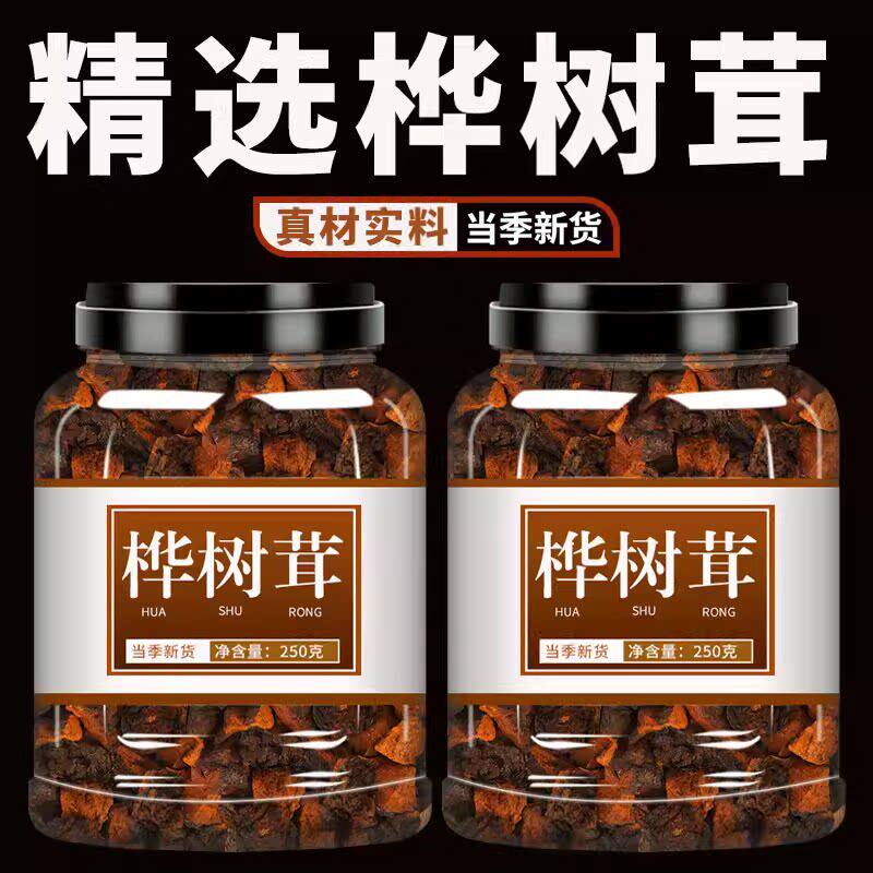 长白山野生桦树茸官方旗舰店正品白桦茸黑金颗粒茶包功效与作用