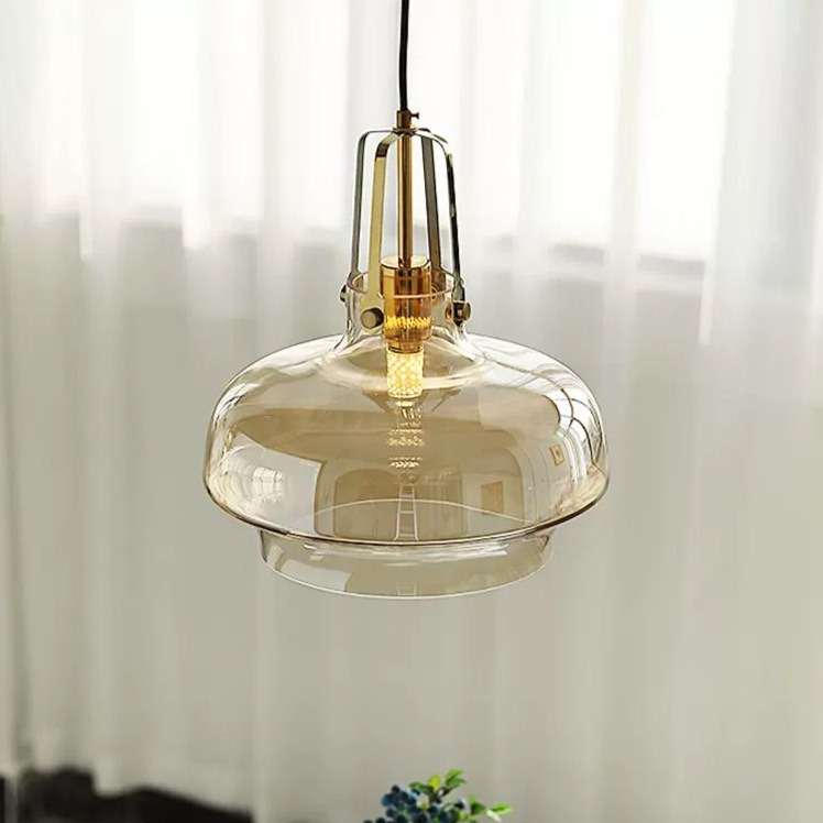 北欧餐厅吊灯创意个性设计师灯具现代简约卧室床头餐桌吧台玻璃灯